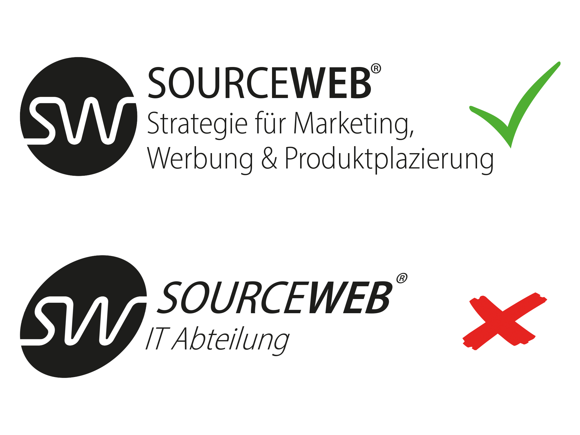 SourceWeb Markenbeispiele